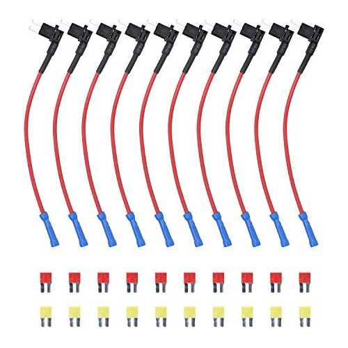 Adaptador De Fusible De Cuchilla Acz Coche 10 Pack 12v ...