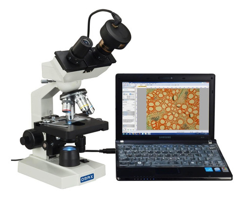 Compuesto Biológico Binocular Microscope Omax Lab 40x-2500x