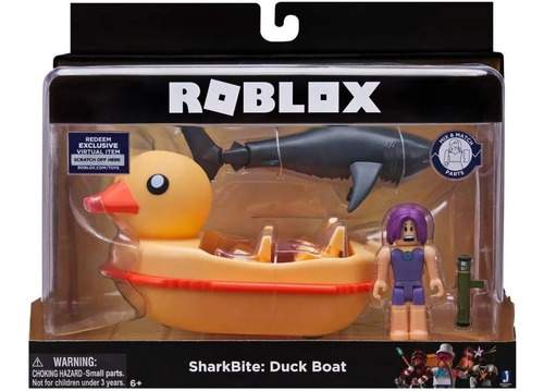 Roblox Bote Pato C/figura Muñeco Y Tiburon C/acce 19870 Edu