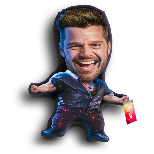 Cojín Peluche Ricky Martin Chiquito 40x30cm Vudú Love