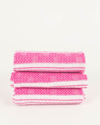 Servilletas De Tela Axcento 3 Pack Rectangulares 70x60 Cm Rosa Claro
