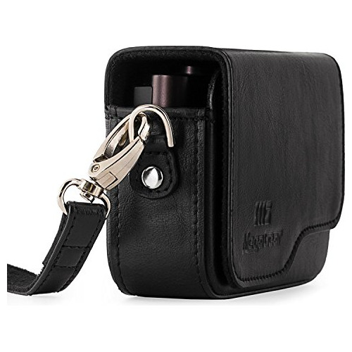 Funda De Cuero Megagear Leica C Typ 112 Con Correa Negra Mg1