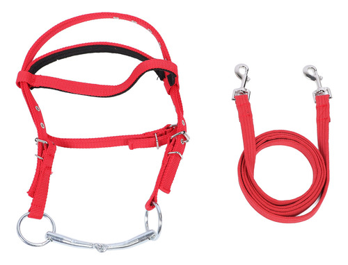 Cabezal Ecuestre Pequeño Y Ajustable Para Caballos, Rojo Y R
