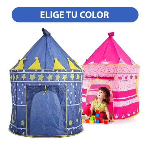 Carpa Castillo Para Niñas Y Niños Rosada