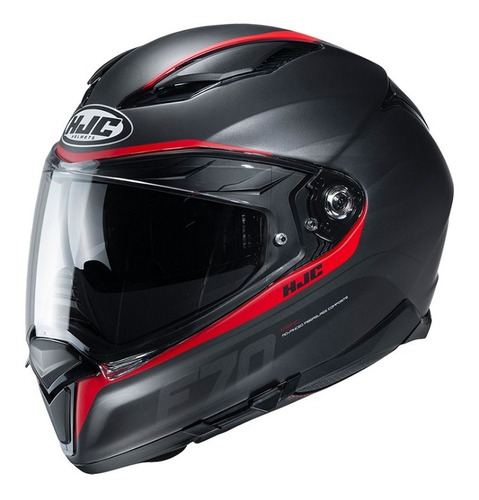 Casco Moto Hjc F70 Feron Mc1 Mate Lentes Y Pinlock Incluidos