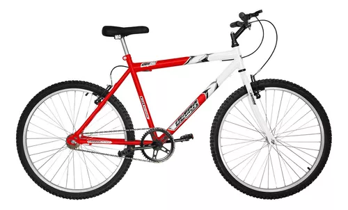 BICICLETA MOUNTAIN BIKE ARO 26 UNISSEX - VERMELHA