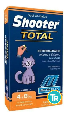 Pipeta Shooter Total Gato 4-8 Kg (0.8ml) - Tr