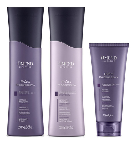 Amend Expertise Pós Progressiva Shamp E Cond E Creme Pentear