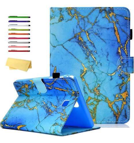 Fundas Para Tablet, Uucovers Azul, Diseño De Mármol