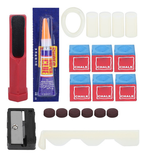 Kit De Reparación De La Punta De Billar Herramienta De Repar
