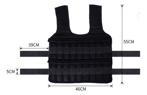 Chaleco De Carga Chaleco Pesado Entrenamiento 20 Kg