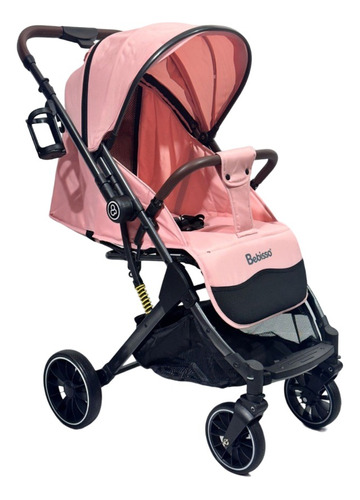 Coche Con Mango Reversible Y Cierre Maleta Rosado 