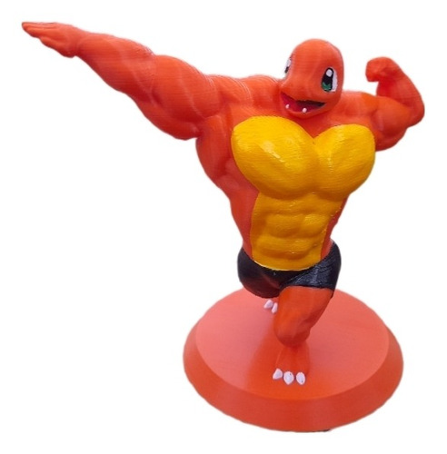 Figura Charmander Musculoso Mamado