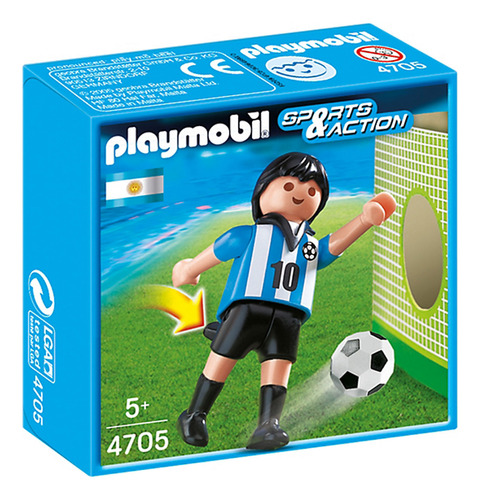 Playmobil Esportes Seleçoes Fifa Jogador Argentina 4705