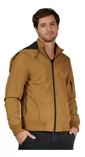 Chamarra Casual Tipo Parka Generra 128407 Color Marrón Para Hombre