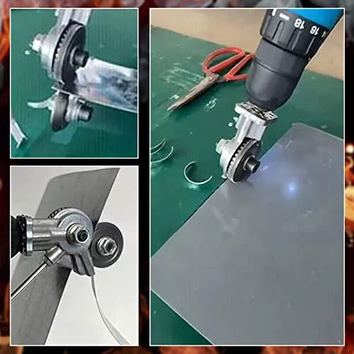 2023 New Electric Drill Plate Cutter Metal Nibbler Drill Attachment with  Adapter