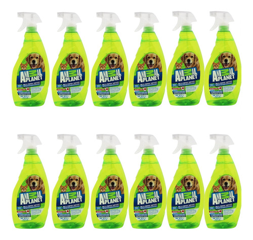 Caja 12 Limpiadores Líquidos Antiolores Animal Planet Pet 1l