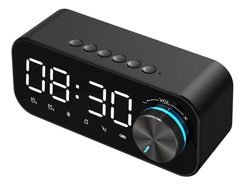 Reloj Despertador Portátil Inalámbrico Bluetooth Led Fm