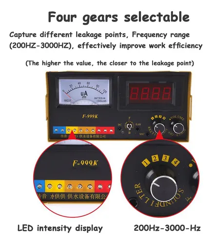 Detector De Fugas De Agua Subterráneo Sensor Geófono
