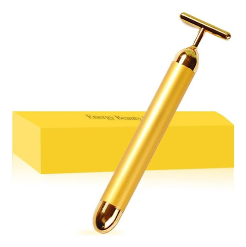 Masajeador Facial Gold Vibrata Rodillo Adelgazamiento