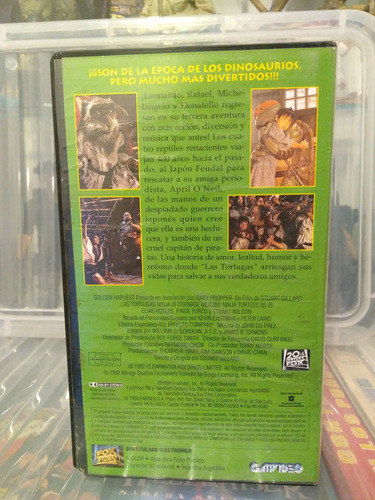 Película Vhs Las Tortugas Ninjas 3 Turtles Ninjas (Usado)