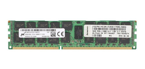 Imagem 1 de 5 de Memoria Genuina Lenovo 16gb Ddr3 1600mhz Ecc 46w0674
