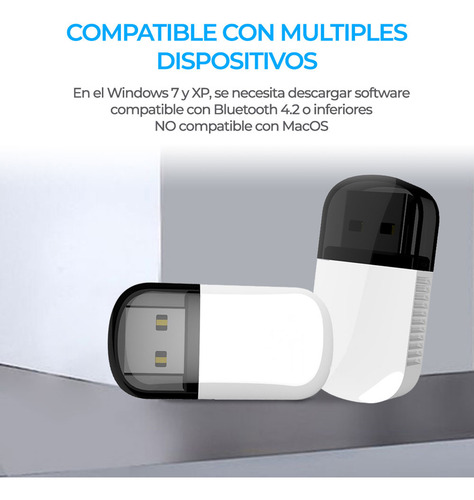 Adaptador Usb Wifi Inalámbrico 5g Y Bluetooth 2 En 1