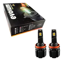 Comprar Focos Led Tricolor Evolum Flame H8\u002Fh9\u002Fh11 14000 Lumenes 50w