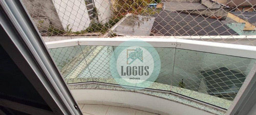 Imagem 27 de 30 de Apartamento Impecável Bem Distribuído, 67m² Composto Por 2 Dormitórios Sendo 1 Suíte Com Sacada, À Venda Por R$ 380.000,00 - Paraiso - Santo André/sp - Ap1795