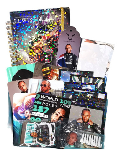 Lewis Hamilton Pack Holografico Agenda Polaroid Formula 1 F1