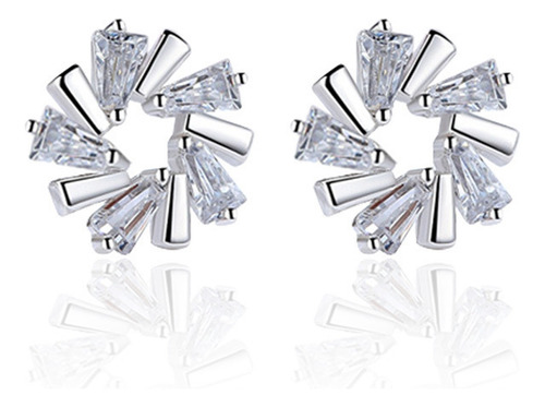 Joyería De Moda, Cristal De Hielo, Forma De Flor, Trapecio,