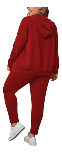 Conjunto Mujer Pants Chamarra Felpa Suave Tallas Extra Curvy