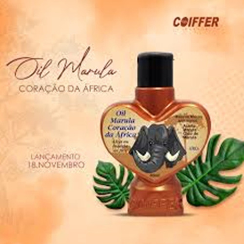 Imagem 2 de 5 de Óleo Marula Coiffer 80ml - Alisa Ou Modela Os Cachos