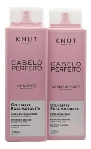 Cabelo Perfeito Knut: Shampoo 750ml + Condicionador 550ml