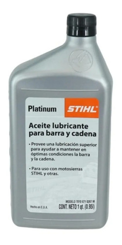Aceite Lubricante Para Barra Y Cadena De Motosierra 32 Oz | MercadoLibre