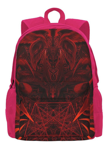 Mochila Baphomet Satanic Goat Para Mujer, Mochila Casual Par