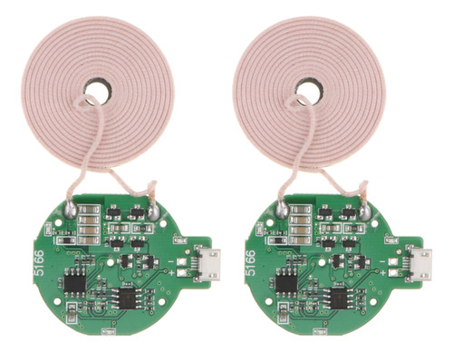 2x Inalámbrico Circuit Board Coil Carga Inalámbrica Para