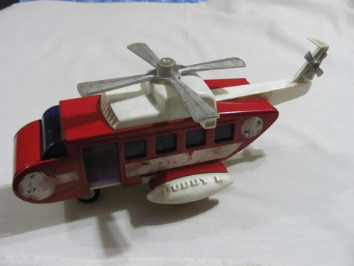 Helicoptero Marca Buddy L. Made In Japan , De Chapa