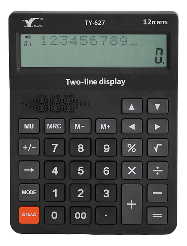 Calculadora De Escritorio De 12 Dígitos, Pantalla Lcd, Boton