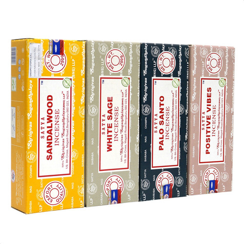 Sahumerios Satya Nag Champa Premium Series 250gr. X 1 Uni Fragancia Sandalwood