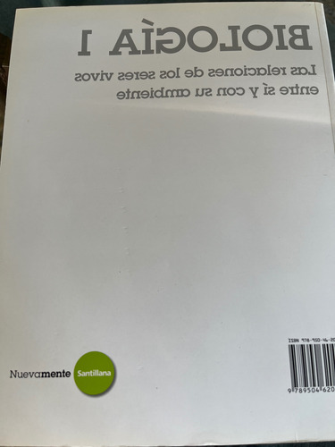 Biologia 1 - Las Relaciones De Los Seres Vivos Entre Si Y Co (Usado)