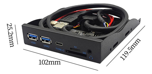 . Adaptador De Concentrador Usb Tipo C For Panel Frontal