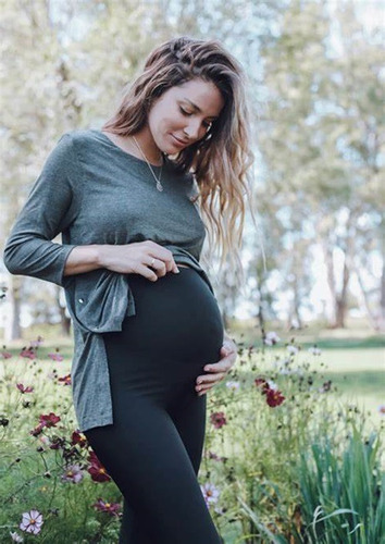 Calza Futura Mama Embarazada Termica Frisada Faja Contenedor