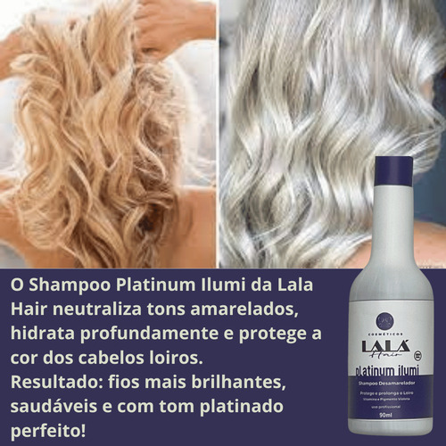 Shampoo Desamarelador Matizador Matizante 90ml