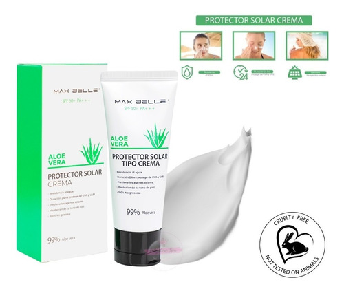 Protector Solar En Crema Aloe Vera Spf 50+