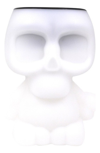 Porta Objeto Coisas De Mesa Quarto Skull Caveira - Branca Cor Da Estrutura Branco
