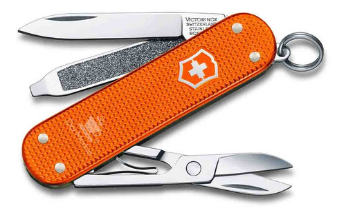 Imagem 1 de 5 de Canivete Victorinox Classic Alox Tiger Orange - Edição 2021