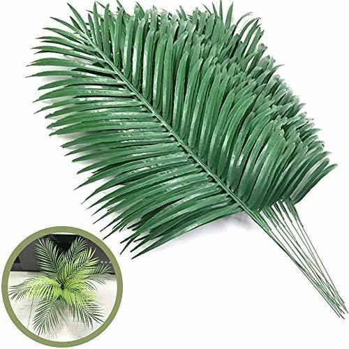 12 Piezas De Plantas De Hojas De Palmera Artificiales ...