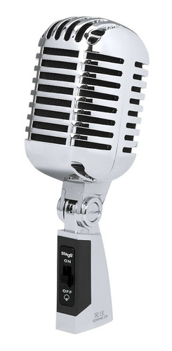 Imagen 10 de 10 de Micrófono Vintage Vocal Dinámico Stagg Sdmp40cr