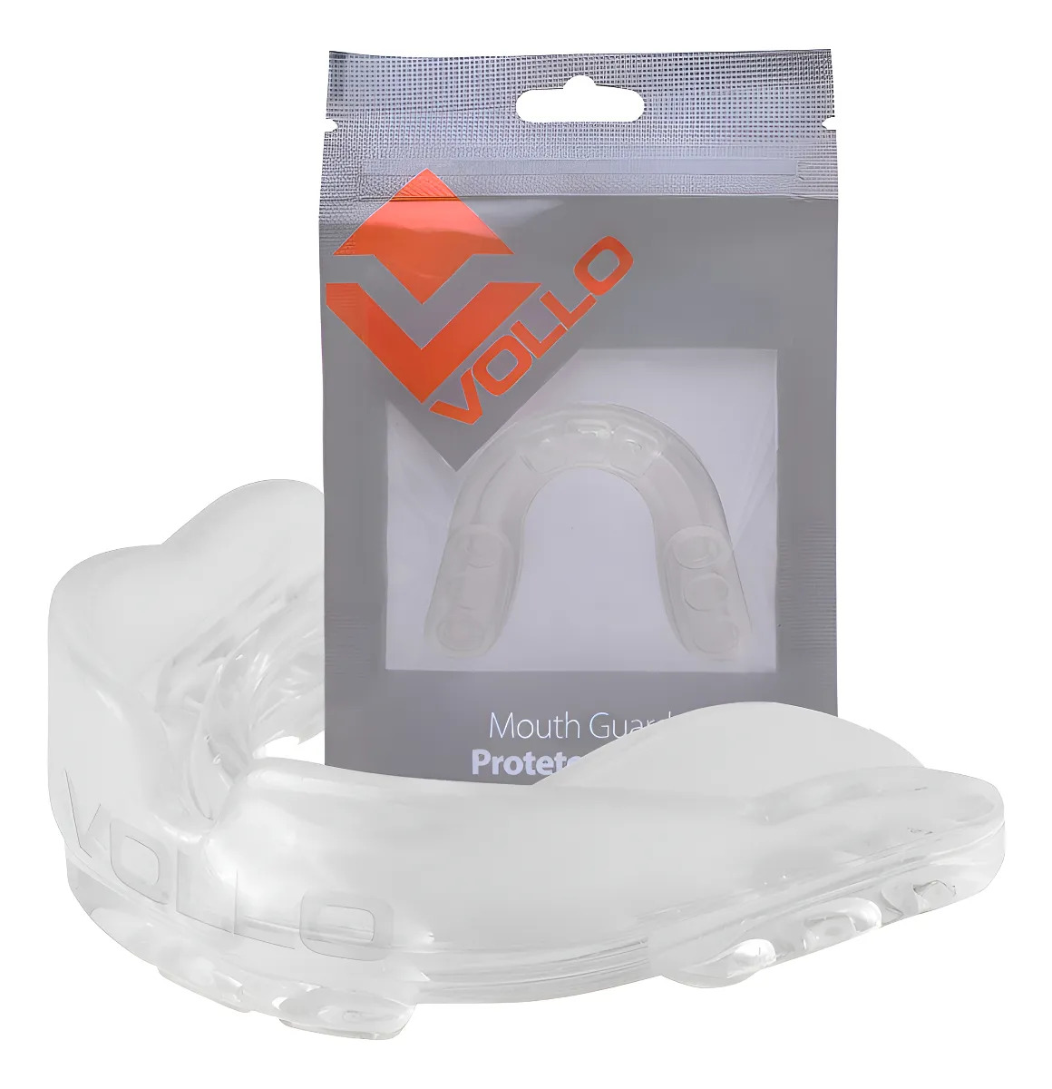 Protetor Bucal Transparente Vollo Moldável EVA Artes Marciais - Boxe - Muay Thai - Jiu-Jitsu